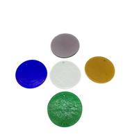 Glasplatte mittel, Ø ca. 100mm - verschiedene Farben