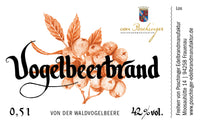 Vogelbeerbrand von der Waldvogelbeere 42 % 0,5 Liter in der Box