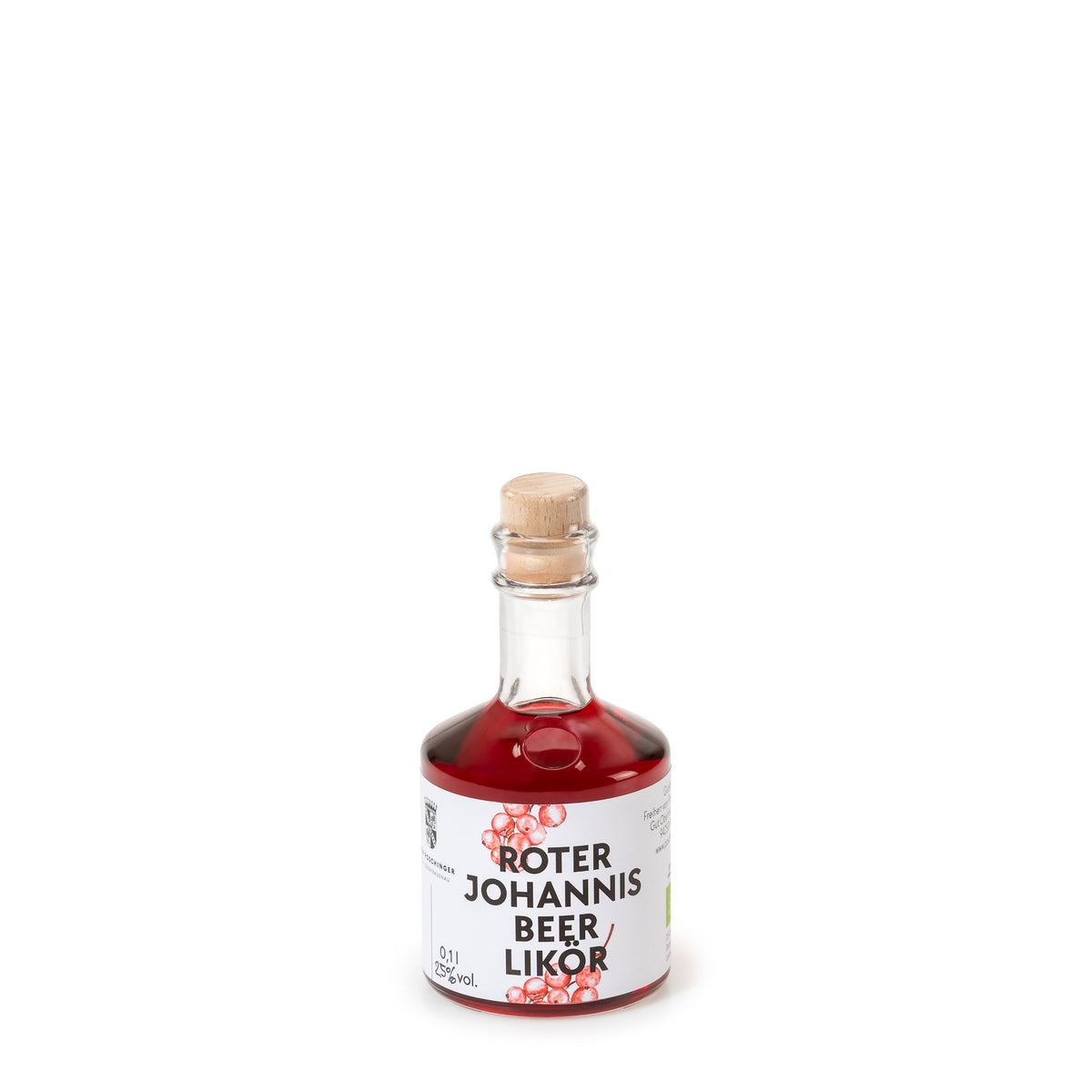 Bio-Likör Rote Johannisbeere 25% 0,1 Liter