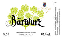Bärwurz markant-aromatisches Wurzeldestillat 43 % 0,5 Liter in der Box