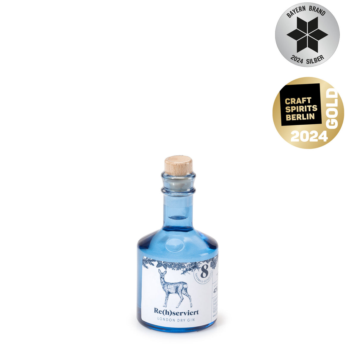 Re(h)serviert London Dry Gin Bio 42 % 0,1 Liter