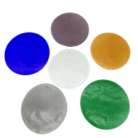 Glasplatte groß, Ø ca. 150mm - verschiedene Farben